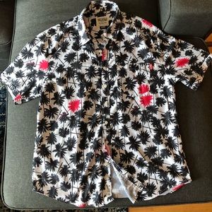 RSVLTS Palm tree short sleeve button up shirt